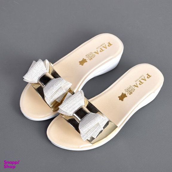 دمپایی نوزاد پاپا (Papa) مدل پاپیون هولوگرامی کد Y.W.3.2.6.6