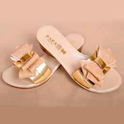 دمپایی نوزاد پاپا (Papa) مدل پاپیون هولوگرامی کد G.D.3.2.6.6