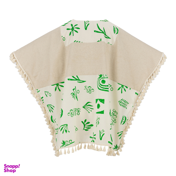 پانچو زنانه السانا مدل جانان کد 1493 رنگ سبز