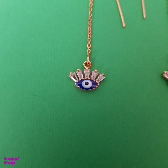 گوشواره بخیه‌ ای دخترانه وای اس ایکس (YSX) مدل چشم
