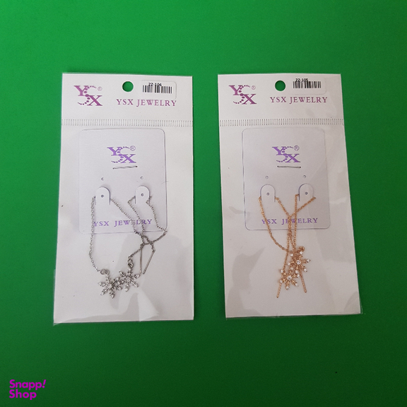گوشواره بخیه‌ ای دخترانه وای اس ایکس (YSX) مدل دانه برف