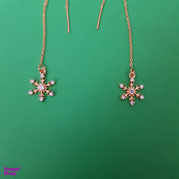 گوشواره بخیه‌ ای دخترانه وای اس ایکس (YSX) مدل دانه برف