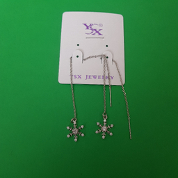 گوشواره بخیه‌ ای دخترانه وای اس ایکس (YSX) مدل دانه برف