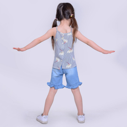 ست تاپ و شلوارک دخترانه مدلا (Modella) مدل بهار کد MAS8505