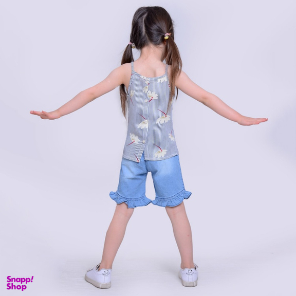 ست تاپ و شلوارک دخترانه مدلا (Modella) مدل بهار کد MAS8505