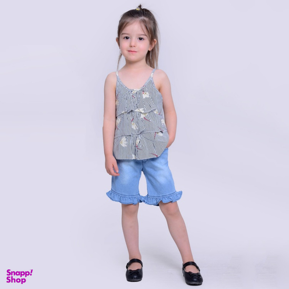 ست تاپ و شلوارک دخترانه مدلا (Modella) مدل بهار کد MAS8505