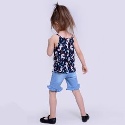 ست تاپ و شلوارک دخترانه مدلا (Modella) مدل یونیکورن کد MAS8503