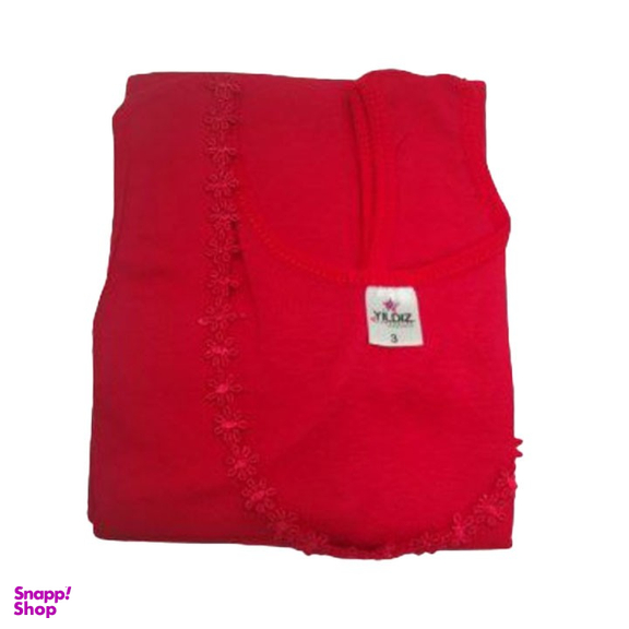 تاپ زنانه مدل ییلدیز رنگ قرمز