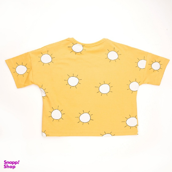 تیشرت دخترانه جی بی جو (Jibijo) مدل Dunle Girl کد 3077 رنگ زرد