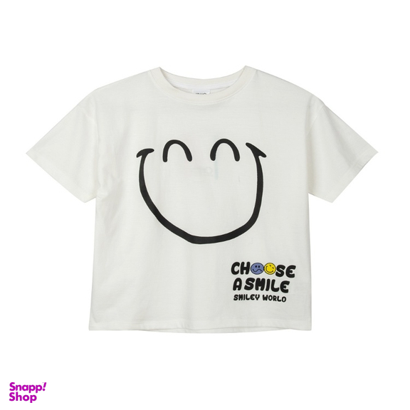 تیشرت بچگانه جی بی جو (Jibijo) مدل Smile کد 3081 رنگ سفید