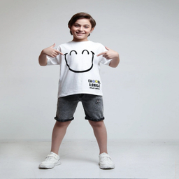 تیشرت بچگانه جی بی جو (Jibijo) مدل Smile کد 3081 رنگ سفید