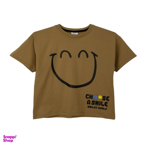 تیشرت بچگانه جی بی جو (Jibijo) مدل Smile کد 3081 رنگ سبز سدری