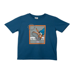 تیشرت آستین کوتاه بچگانه جی بی جو (Jibijo) مدل Shoes کد 3051 رنگ سرمه‌ای