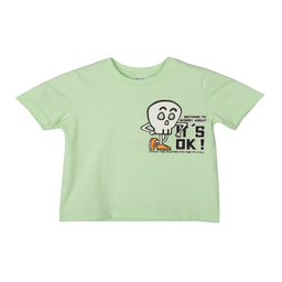 تیشرت بچگانه جی بی جو (Jibijo) مدل SKELETON کد 3057 رنگ سبز روشن