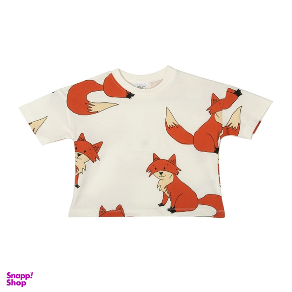 تیشرت بچگانه جی بی جو (Jibijo) مدل Fox کد 3042 رنگ سفید