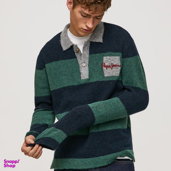 پلیور مردانه پپه جینز (Pepe Jeans) مدل Marvin Striped Print Jumper