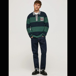پلیور مردانه پپه جینز (Pepe Jeans) مدل Marvin Striped Print Jumper