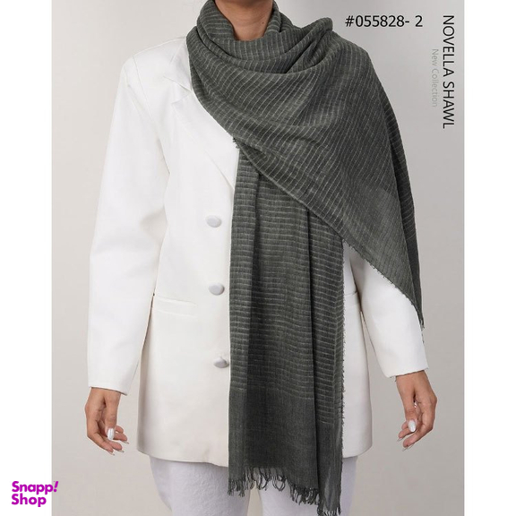 شال زنانه نوولا شال (Novella shawl) مدل راه راه کد 055828