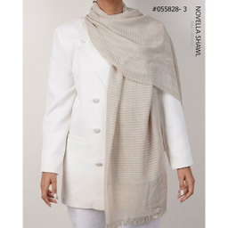 شال زنانه نوولا شال (Novella shawl) مدل راه راه کد 055828