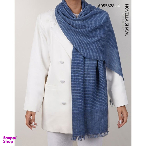 شال زنانه نوولا شال (Novella shawl) مدل راه راه کد 055828