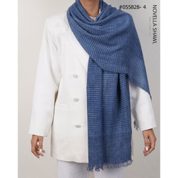 شال زنانه نوولا شال (Novella shawl) مدل راه راه کد 055828
