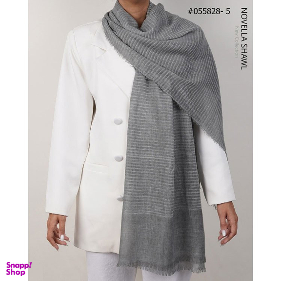 شال زنانه نوولا شال (Novella shawl) مدل راه راه کد 055828
