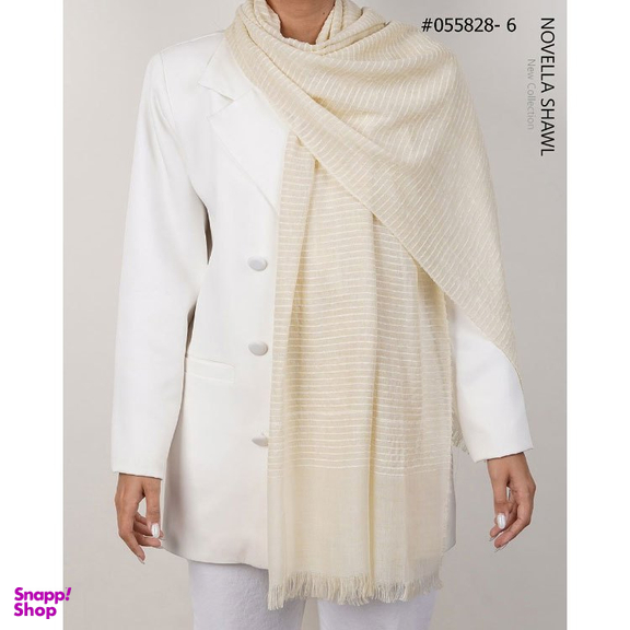 شال زنانه نوولا شال (Novella shawl) مدل راه راه کد 055828