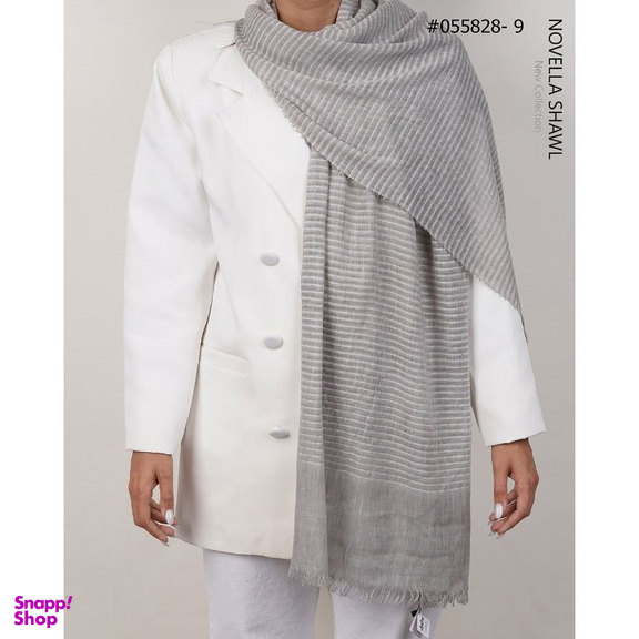 شال زنانه نوولا شال (Novella shawl) مدل راه راه کد 055828