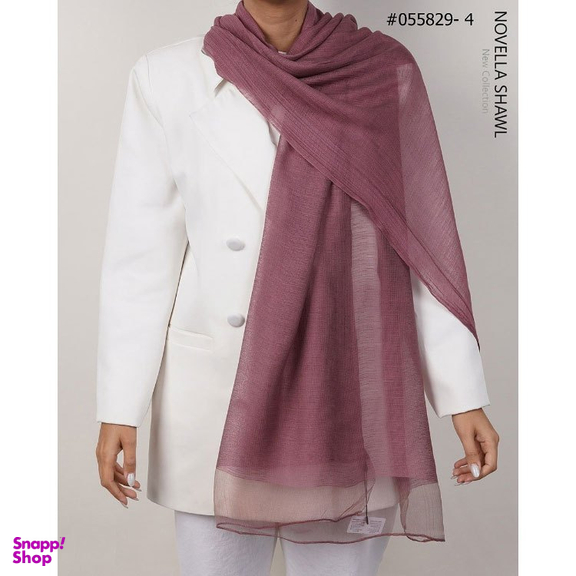 شال زنانه نوولا شال (Novella shawl) مدل ارگانزا کد 055829