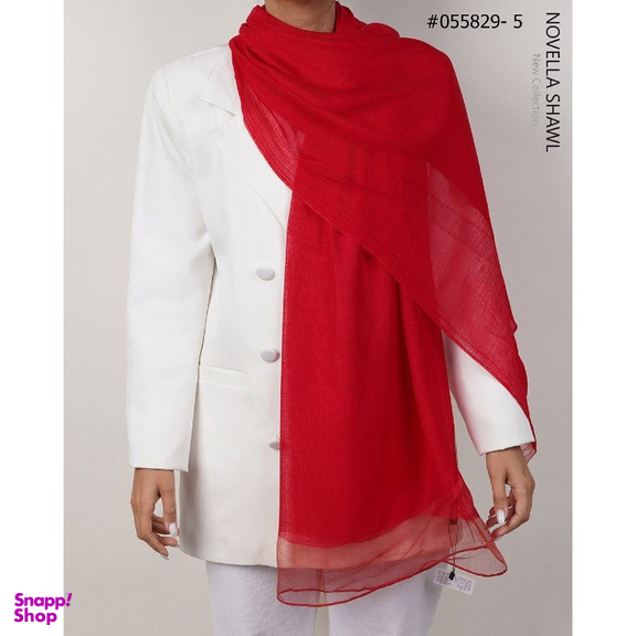 شال زنانه نوولا شال (Novella shawl) مدل ارگانزا کد 055829