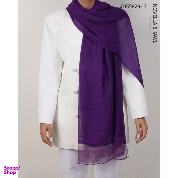 شال زنانه نوولا شال (Novella shawl) مدل ارگانزا کد 055829