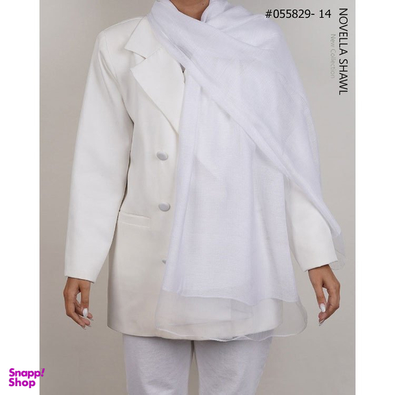 شال زنانه نوولا شال (Novella shawl) مدل ارگانزا کد 055829