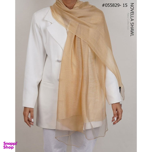 شال زنانه نوولا شال (Novella shawl) مدل ارگانزا کد 055829