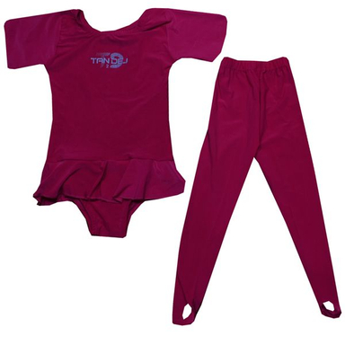 ست بادی و لگینگ ورزشی دخترانه تن دژ مدل ژیمناستیک کد C-2224 (غیراصل)