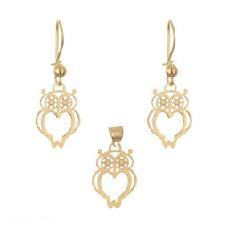 نیم ست طلا 18 عیار دخترانه مایا ماهک (Maya Maahak) مدل MS0548