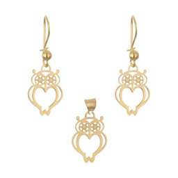 نیم ست طلا 18 عیار دخترانه مایا ماهک (Maya Maahak) مدل MS0548