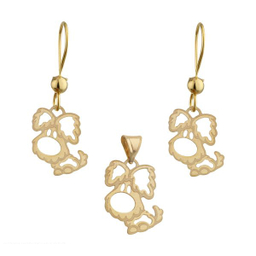 نیم ست طلا 18 عیار دخترانه مایا ماهک (Maya Maahak) مدل MS0586