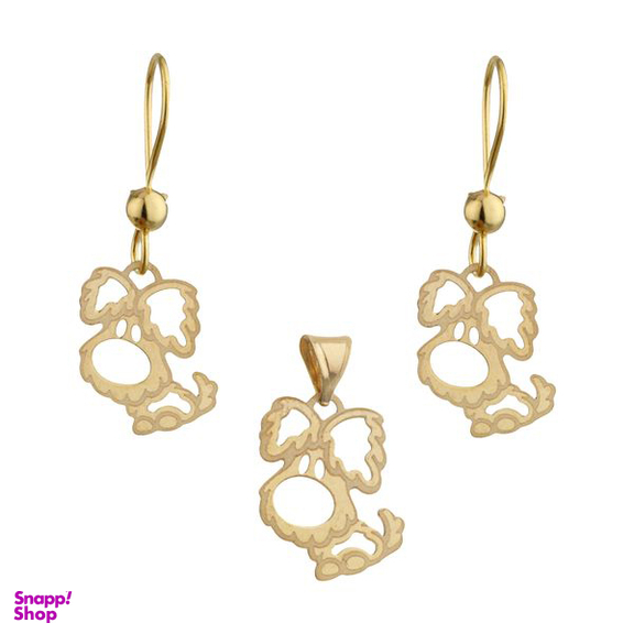 نیم ست طلا 18 عیار دخترانه مایا ماهک (Maya Maahak) مدل MS0586