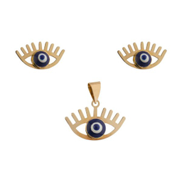 نیم ست طلا 18 عیار دخترانه مایا ماهک (Maya Maahak) مدل MS0602