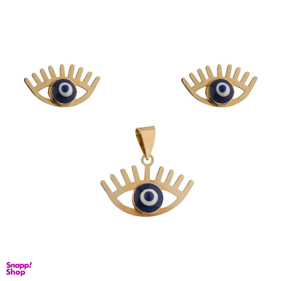 نیم ست طلا 18 عیار دخترانه مایا ماهک (Maya Maahak) مدل MS0602