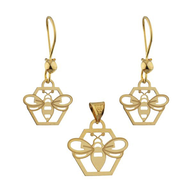 نیم ست طلا 18 عیار دخترانه مایا ماهک (Maya Maahak) مدل MS0593