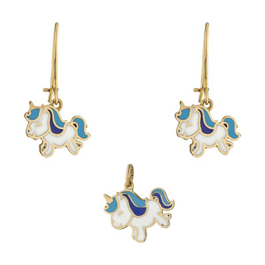 نیم ست طلا 18 عیار دخترانه مایا ماهک (Maya Maahak) مدل MS0651