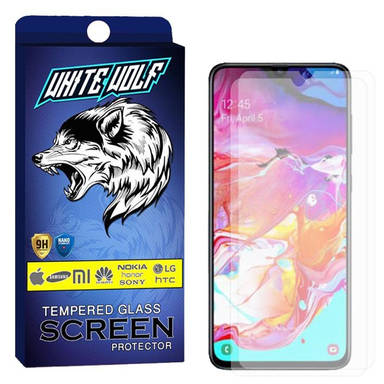 محافظ صفحه نمایش وایت ولف (White Wolf) مدل WGS مناسب موبایل سامسونگ Galaxy A70 بسته 2 عددی