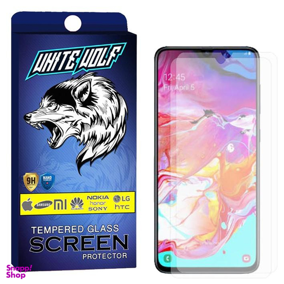محافظ صفحه نمایش وایت ولف (White Wolf) مدل WGS مناسب موبایل سامسونگ Galaxy A70 بسته 2 عددی