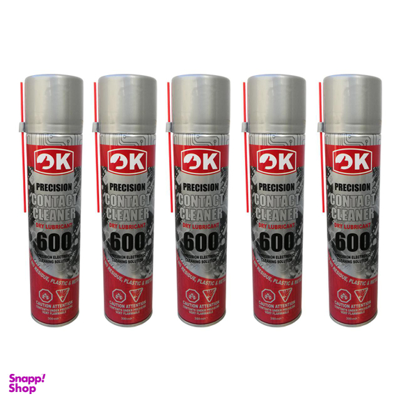 اسپری خشک اوکی (Ok) مدل Contact Cleaner 600 بسته 5 عددی