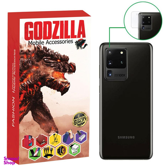 محافظ لنز دوربین گودزیلا (Godzilla) مدل Glz مناسب موبایل سامسونگ Galaxy S20 Ultra