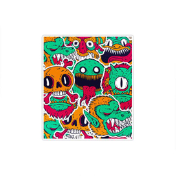 استیکر تزیینی موبایل و تبلت ماسا دیزاین (Masa Design) مدل Stkv060 طرح هیولا