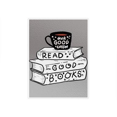 استیکر تزیینی موبایل و تبلت ماسا دیزاین (Masa Design) مدل Stkv0243 طرح Coffee.Book