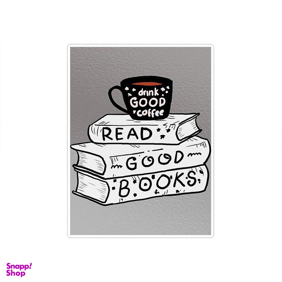 استیکر تزیینی موبایل و تبلت ماسا دیزاین (Masa Design) مدل Stkv0243 طرح Coffee.Book