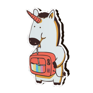 استیکر تزیینی چوبی بانیبو (Banibo) مدل Unicorn11